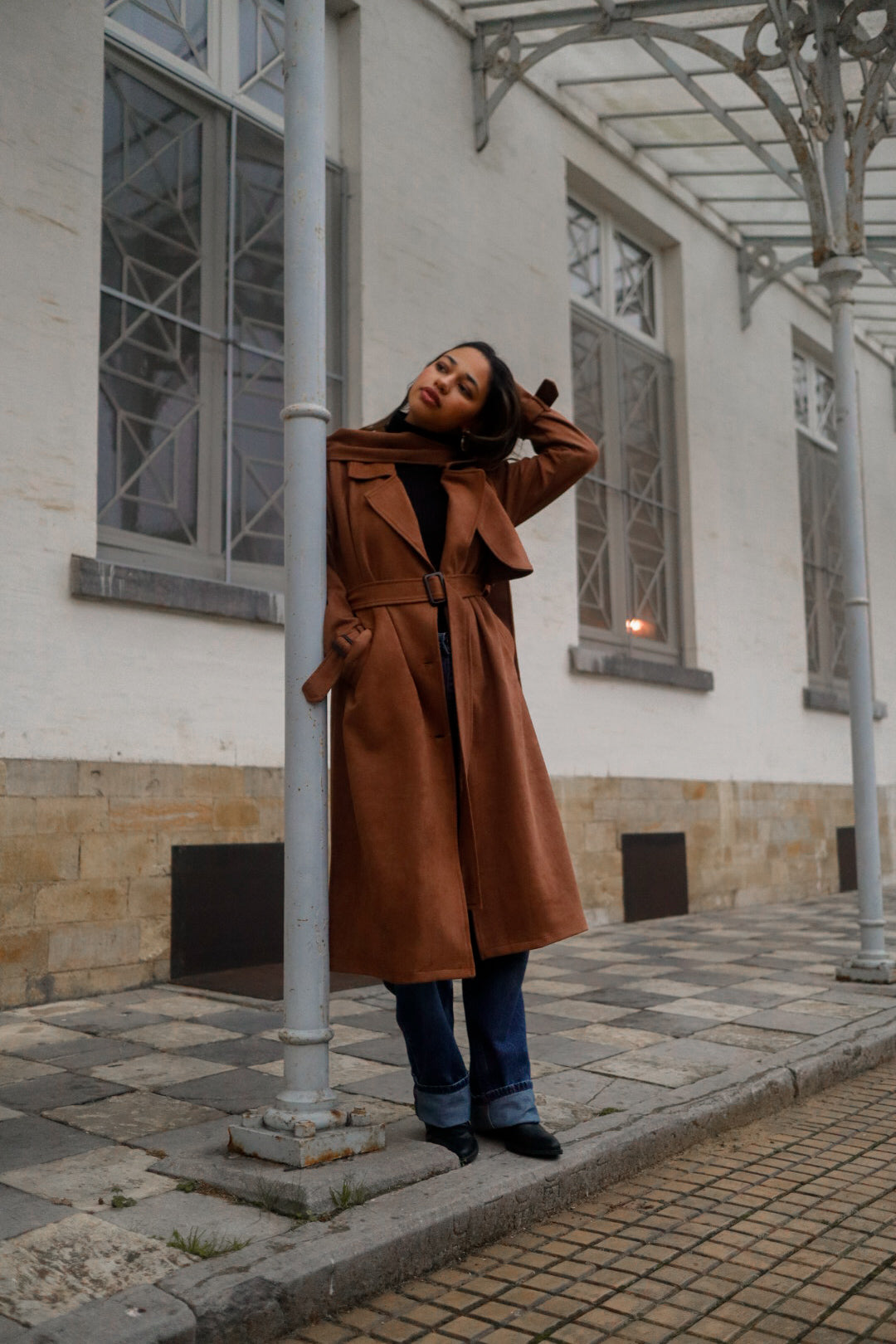 The Rayah Brown Trench Coat