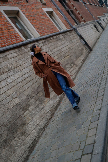 The Rayah Brown Trench Coat