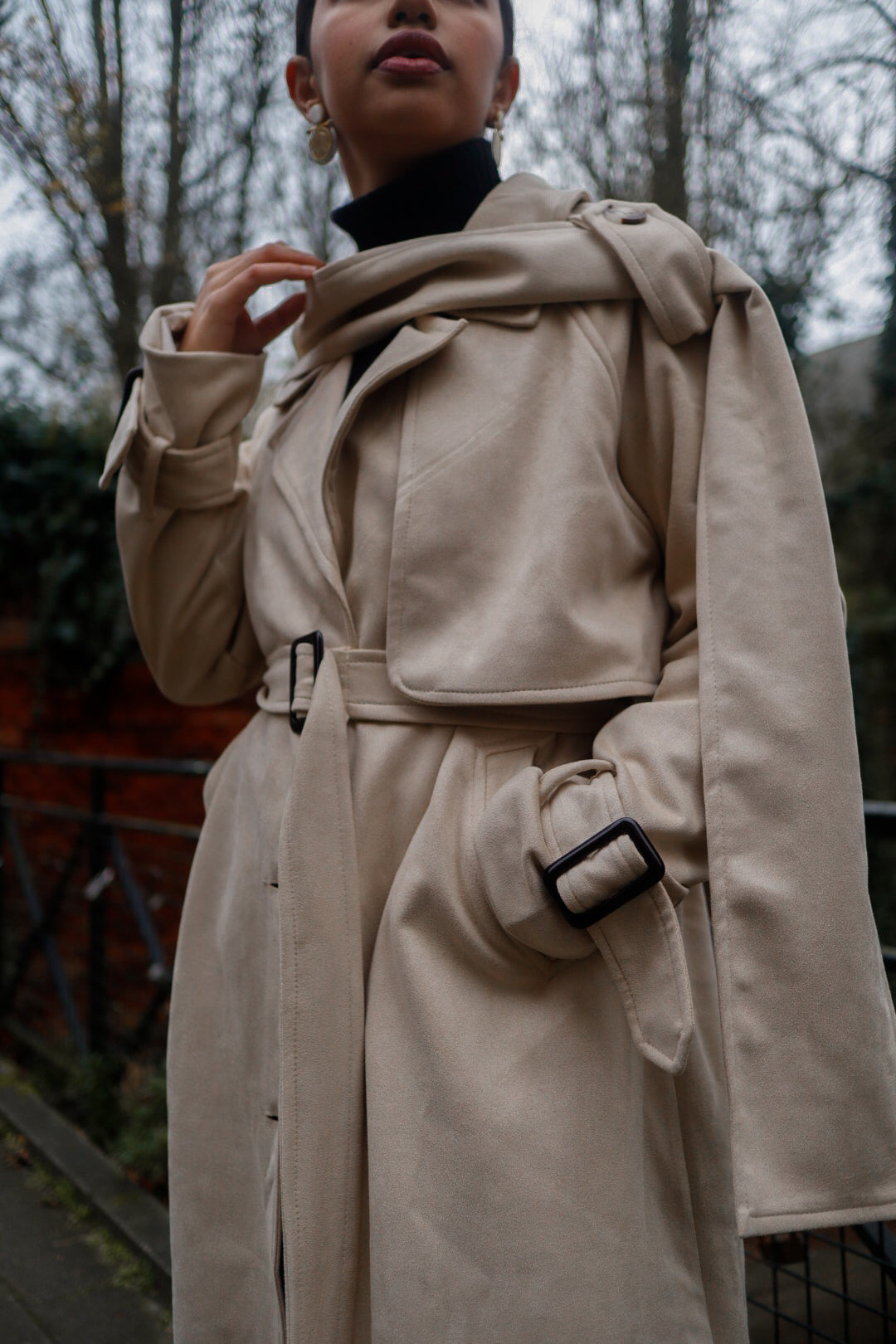 The Rayah Cream Trench Coat