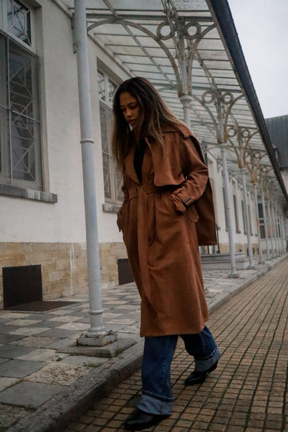 The Rayah Brown Trench Coat