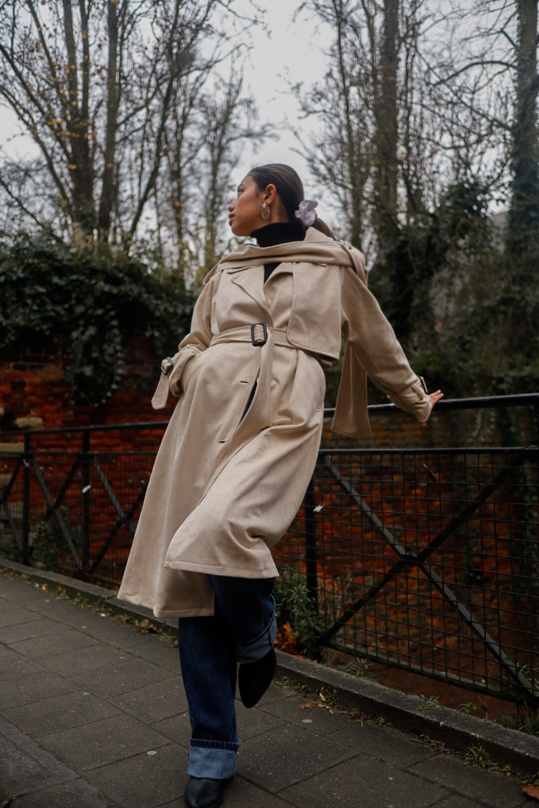 The Rayah Cream Trench Coat