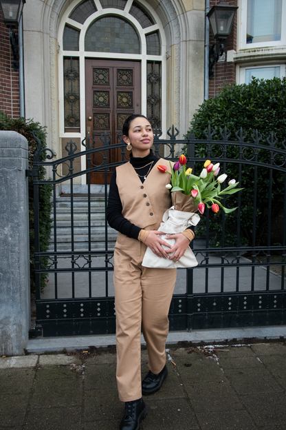 Channeling 60s Set in Beige